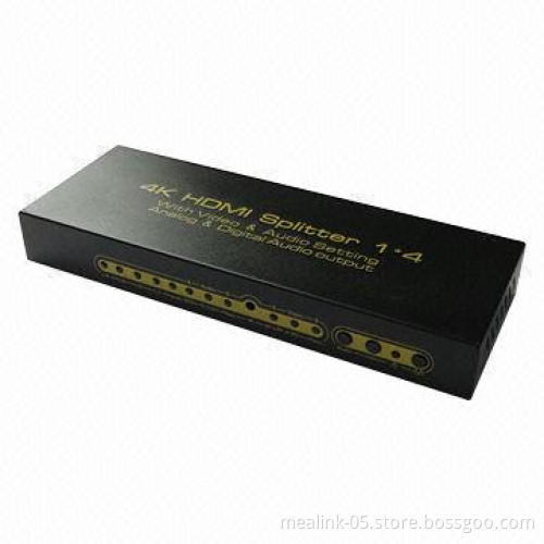 HDMI® Splitter with 5.1-channel Audio, 4 x 2K, 3D